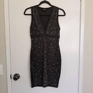 Windsor - Size Medium - Sleeveless Black Gem Dress